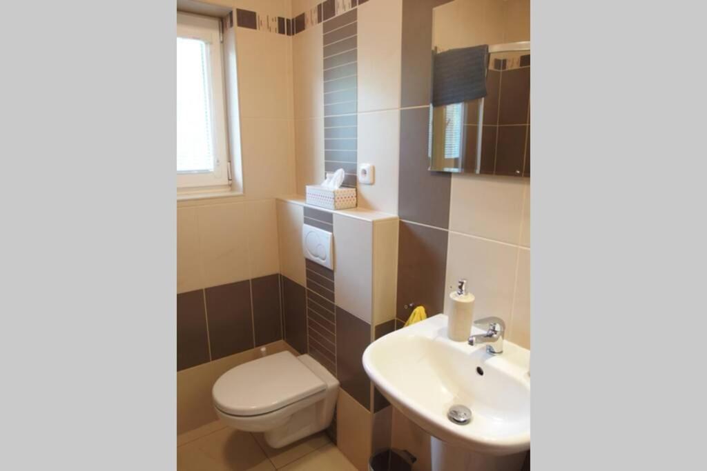 Prijemny Apartman Krovi V Rodinnem Domku Se Sdilenym Bazenem, Terasou A Zahradou Exteriör bild